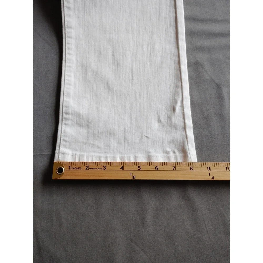 NWT Not Your Daughters Jeans NYD Women 16 WHITE Straight Leg Classic Preppy $104
